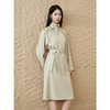 INSUN恩裳连肩袖设计感精纺羊毛连衣裙 商品缩略图1