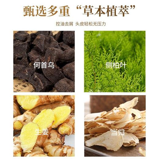 国妆特证防脱固发洗发露滋润营养护发素何首乌侧柏叶防脱发洗发水 商品图2