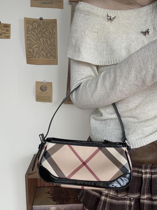 TD6-巴宝莉 格纹腋下包 黑白两色(RG*MM) 商品图5