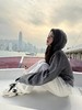 LULU流量明星芝麻灰宽松短款卫衣 商品缩略图8