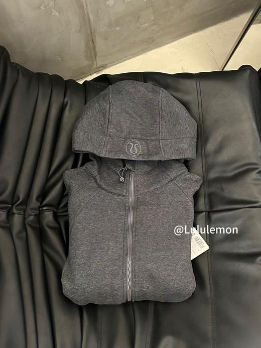 LULU流量明星芝麻灰宽松短款卫衣 商品图2