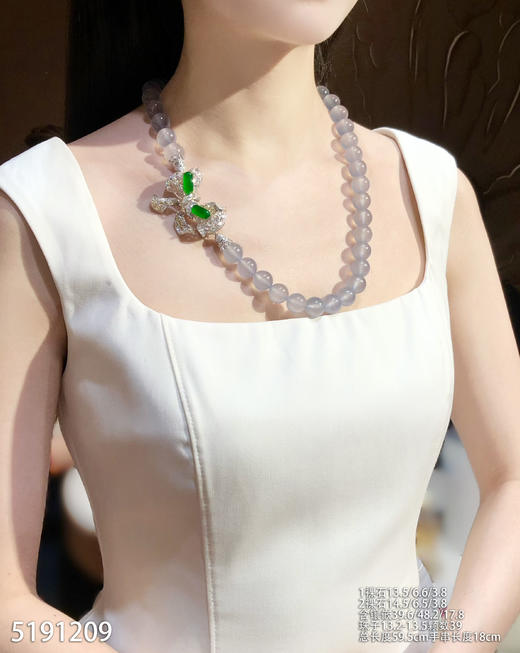 玻璃种珠链【5191209】具体价格微信咨询 商品图4