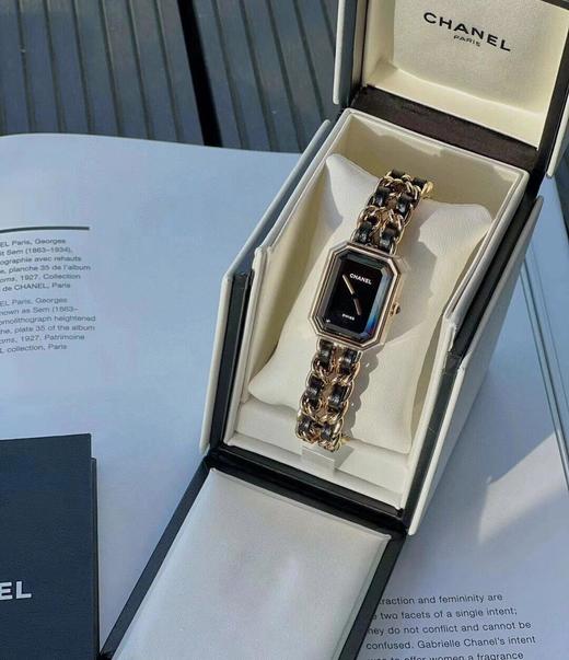 TB47-香奈儿 CHANEL PREMIERE 腕表 石英机芯 精钢皮革表带 黑色表盘 女表 时尚潮流(SH) 商品图7