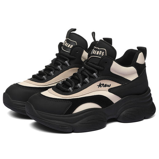 丁摩 老爹鞋女春秋新款运动鞋厚底内增高百搭女士休闲单鞋子女5ZF-9222 商品图4