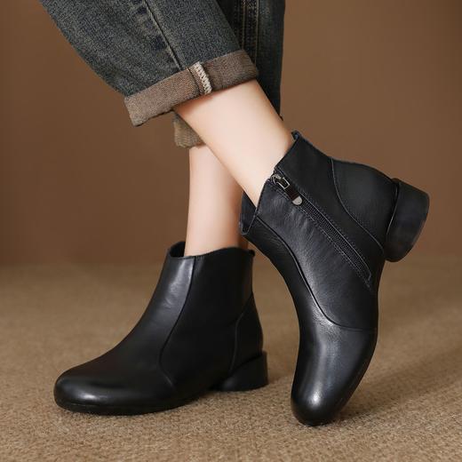 FR 85020复古马丁靴增高厚底防滑时尚短靴 商品图1