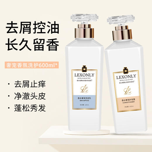 网红香水洗发水氨基酸保湿沐浴露清爽控油去屑洗发露护发素套装. 商品图2