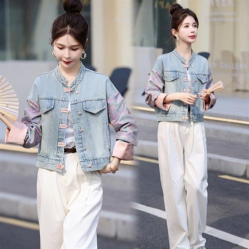 GUO风盘扣牛仔外套，时尚休闲外套HR-XYFS6780 商品图4