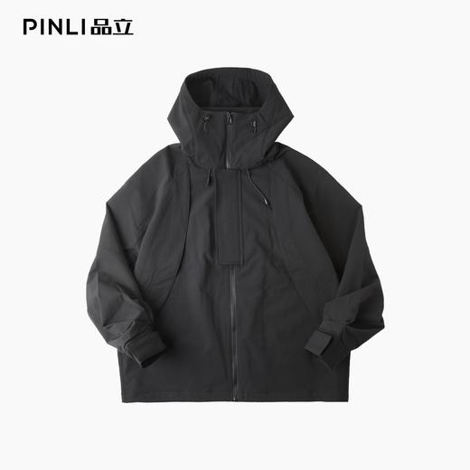 PINLI品立2025秋季新款男士宽松连帽休闲夹克工装茄克外套上衣潮GD253104007 商品图5