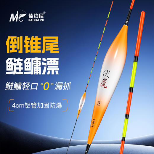 佳钓尼倒锥尾鲢鱅日用浮漂无惧风浪加固铝管甩大鞭也能更轻松 商品图0