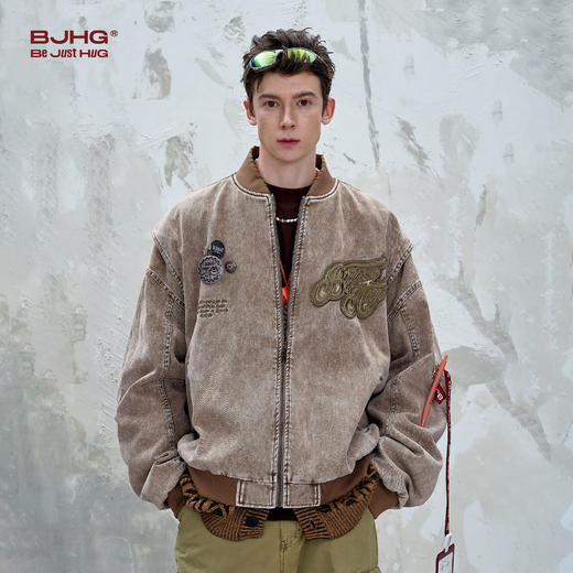 BJHG不计后果巴恩风工装夹克外套男款秋季潮牌新款美式复古外套女 商品图2