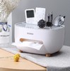 ecoco意可可 桌面纸巾盒 E2009蓝色 商品缩略图0