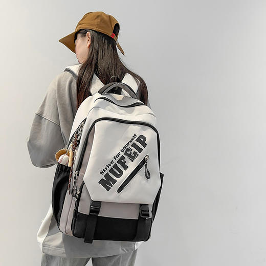 高中女学生大容量书包初中学校背包手提时尚收纳大学高颜值双肩包 商品图3