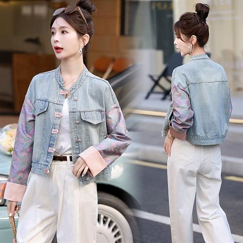 GUO风盘扣牛仔外套，时尚休闲外套HR-XYFS6780 商品图2