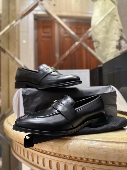 XX44-CELINE赛琳 Triomphe圆头套穿乐福鞋3cm女款棕色黑色（KS*MM） 商品图1