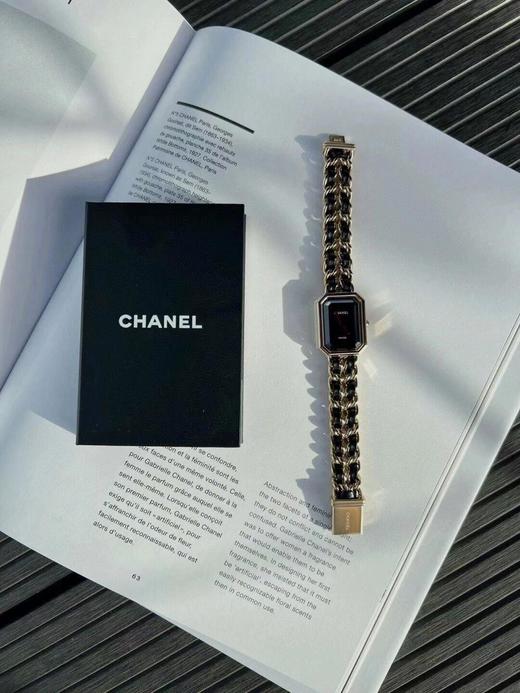 TB47-香奈儿 CHANEL PREMIERE 腕表 石英机芯 精钢皮革表带 黑色表盘 女表 时尚潮流(SH) 商品图6