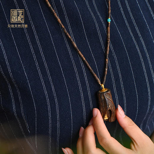 天然沉香包金 项链款 沉水级丨合集 商品图0