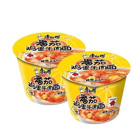 康师傅经典桶番茄鸡蛋牛肉面85g/桶