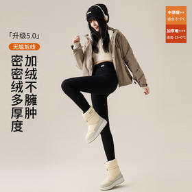 加绒加厚螺纹棉女外穿打底裤2025秋冬新款显瘦百搭修身高腰九分裤