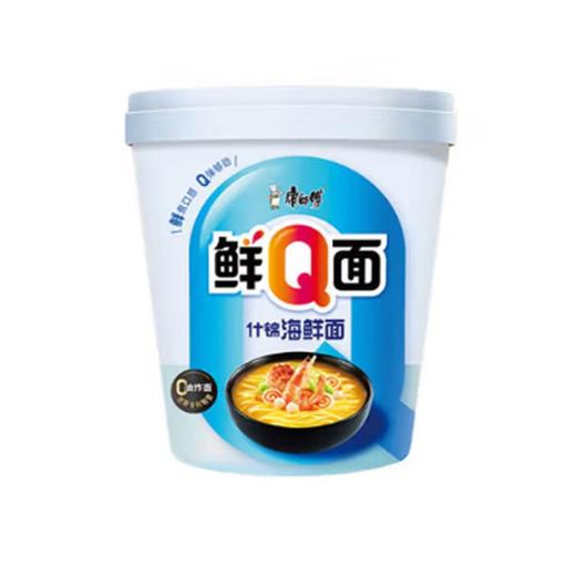 康师傅鲜Q面什锦海鲜面72g/桶 商品图0