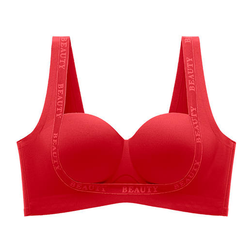 【99元2件】聚拢提拉无痕内衣 透气轻盈无钢圈提拉上托收副乳文胸罩 商品图4