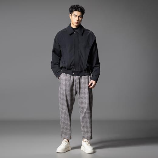 PINLI品立2025秋季新款翻领宽松工装夹克男潮牌百搭休闲廓形外套GD253104006 商品图1