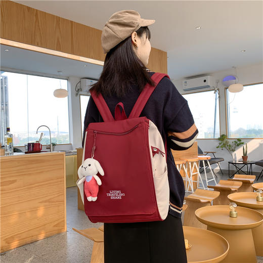 日式风时尚简约大容量学生书包 新款逛街旅行双肩包  商品图1