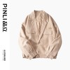 PINLI品立秋季新品西装领休闲夹克男士纯色潮牌短款夹棉外套B233104043 商品缩略图6