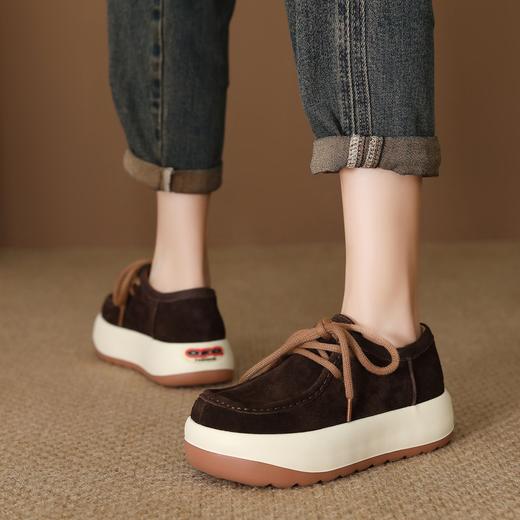 FR 85181真皮复古单鞋时尚休闲柔软舒适厚底 商品图2