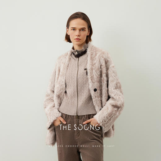THESOONG/100%羊毛坎肩马甲女秋外穿时髦洋气时尚针织HWMJ7667 商品图1