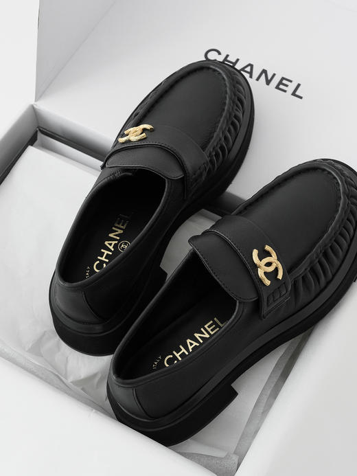XX48-CHANEL香奈儿一脚蹬简约舒适百搭乐福鞋女款黑色（KS*MM） 商品图3