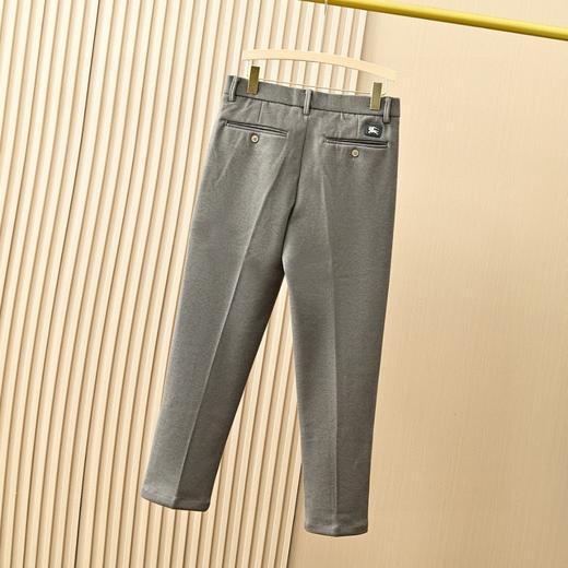 Burberry/巴宝莉2025秋季男士毛呢磨毛商务休闲西裤 商品图6