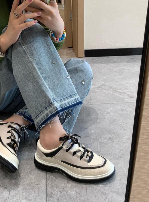 XX57-香奈儿 25C 圆头厚底 低帮 生活休闲鞋 女款（KS*MM） 商品图3