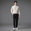 PINLI品立春季新款亚麻休闲长袖衬衫男潮牌立领百搭商务衬衣GD253113042 商品缩略图4