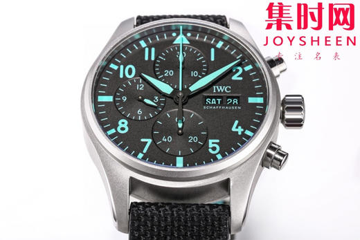 新品万国IWC TW飞行员计时系列 梅赛德斯AMG工程师强强联手IW388108 F1赛车 马石油绿 表径41mm 男士腕表 商品图3