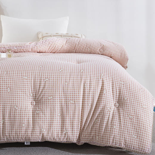 松植屋秋冬棉小豆大豆单人被子学生宿舍冬季被芯A类母婴级纯棉面料100%纯棉亲肤透气 商品图1