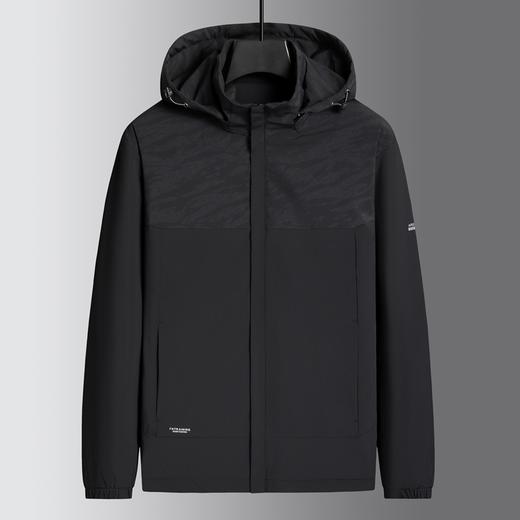 【DK】大依优型大码男装夹克外套棉服商务可脱卸帽上衣棉衣 商品图5