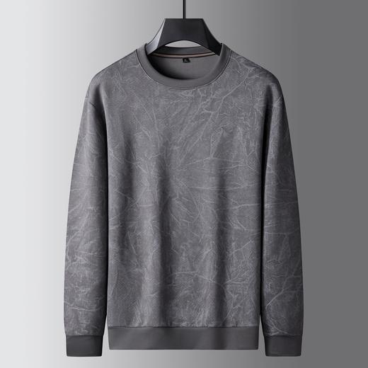 【DK】大依优型大码男装圆领长袖卫衣打底衫时尚休闲商务百搭秋季加肥 商品图5