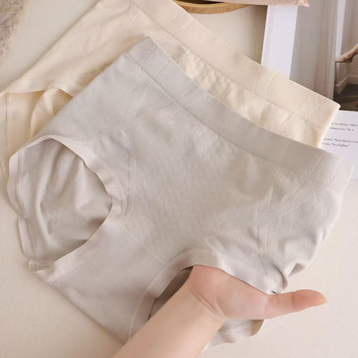 女士高弹提臀收腹柔滑舒适裸氨无缝内裤三角裤325 商品图6