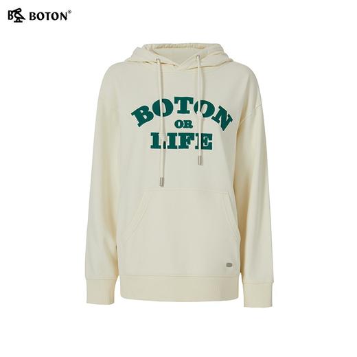 波顿女士 卫衣 字母印花 宽松连帽复古休闲款LT306323 商品图5