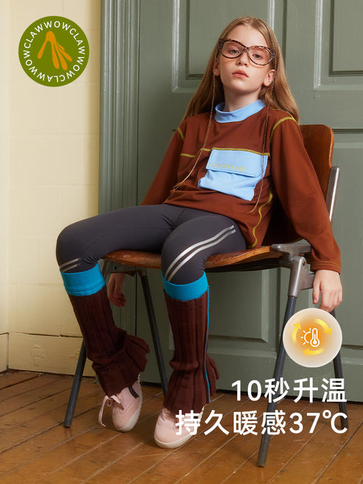 美国WOL 秋冬儿童春秋复古堆堆袜美式女童小腿套加厚保暖女孩袜堆堆袜 商品图4