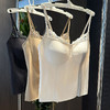 官网499！内家磨毛蕾丝领免穿文胸一体式打底保暖背心女固定杯显瘦外穿内搭吊带 商品缩略图3