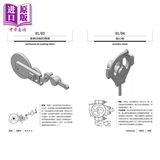 预售 【中商原版】3D图解 机械解构事典 从零件到机构 完整解说机械装置的运作原理	关口相三  平野重雄	东贩出版	港台原版 商品图3