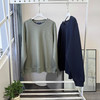推荐25秋冬新款美式休闲珠地肌理双面布压纹字母圆领卫衣男士 商品缩略图0