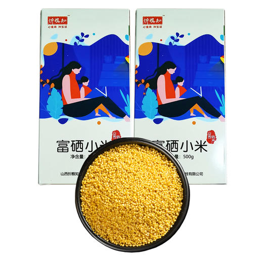 正宗山西特产富硒小米五谷杂粮粗粮农家自产小米真空包装500g*2盒 商品图2