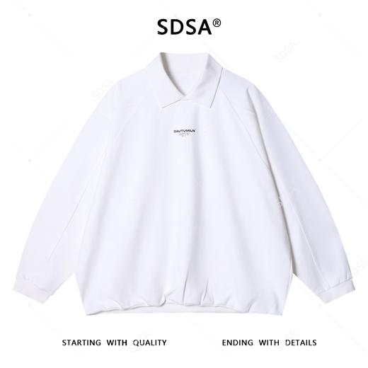 SDSA男士秋冬新款痞帅男装美式字母印花翻领卫衣宽松百搭简约上衣 商品图0
