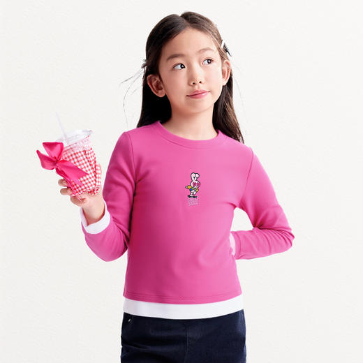 Annil联名款【Mix.Mix】女童圆领长袖针织衫秋季新款安奈儿童装EG531707&EG531708 商品图2