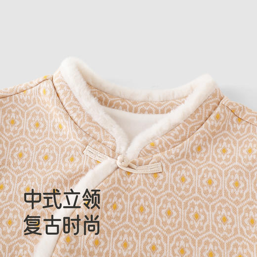 【商场同款】英氏儿童连衣裙女童秋冬保暖舒适新年可爱吉祥裙子 商品图3