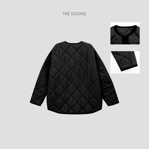 THESOONG/早秋外套夹克女休闲复古经典无领上衣2025新款HLWT7538 商品图8