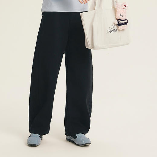 笛莎Deesha青少年女童裤子2025冬季女童加绒显瘦弯刀裤 商品图3