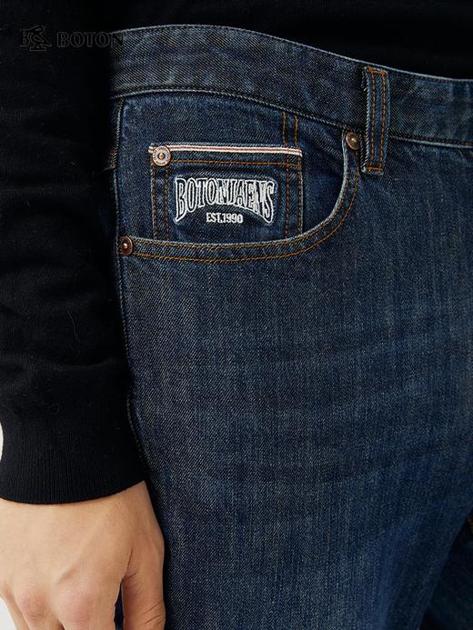 [棉弹舒适]波顿男士春秋冬 牛仔裤 直筒修身 合身休闲百搭长裤ME882323 商品图4